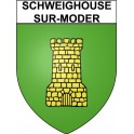 Schweighouse-sur-Moder 67 ville sticker blason écusson autocollant adhésif