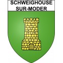 Stickers coat of arms Schweighouse-sur-Moder adhesive sticker