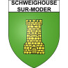 Pegatinas escudo de armas de Schweighouse-sur-Moder adhesivo de la etiqueta engomada