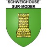 Stickers coat of arms Schweighouse-sur-Moder adhesive sticker