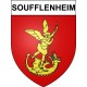 Pegatinas escudo de armas de Soufflenheim adhesivo de la etiqueta engomada