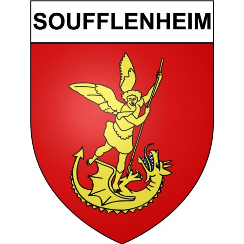 Soufflenheim 67 ville sticker blason écusson autocollant adhésif