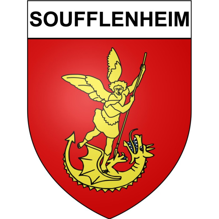 Soufflenheim 67 ville sticker blason écusson autocollant adhésif