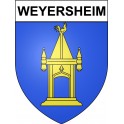 Weyersheim 67 ville sticker blason écusson autocollant adhésif