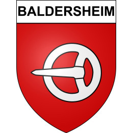 Baldersheim 68 ville sticker blason écusson autocollant adhésif