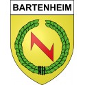 Bartenheim 68 ville sticker blason écusson autocollant adhésif