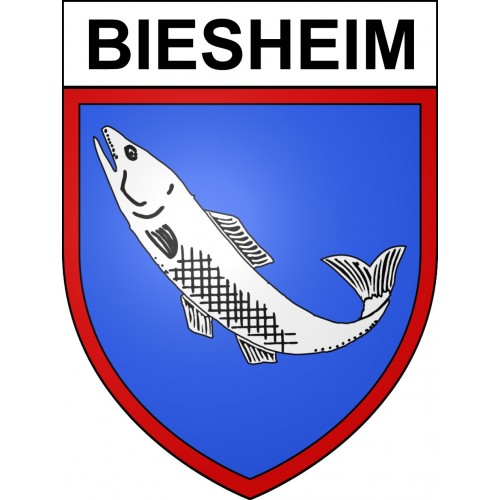 Stickers coat of arms Biesheim adhesive sticker