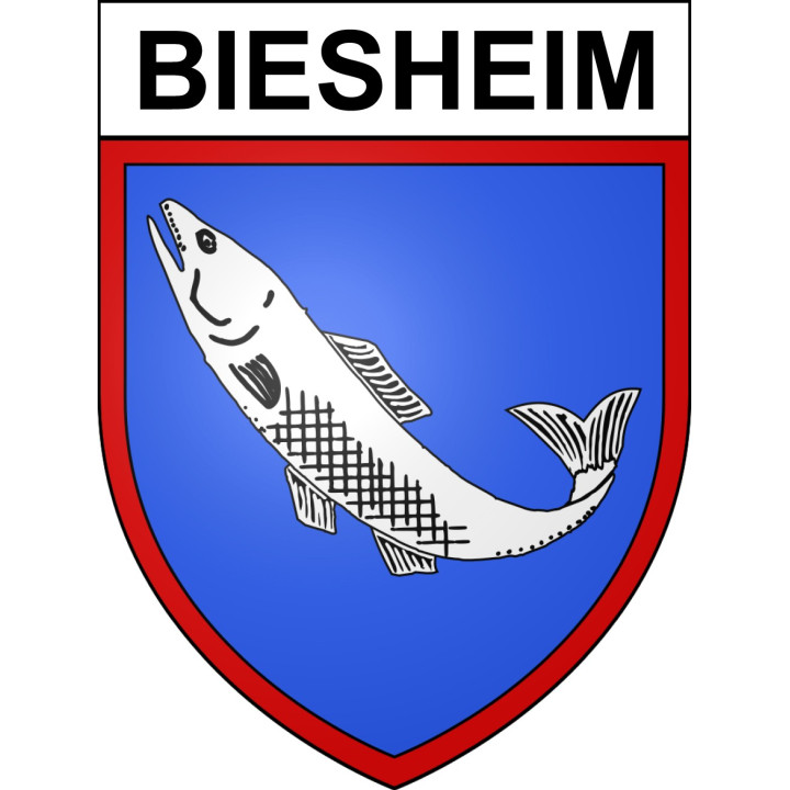 Biesheim Sticker wappen, gelsenkirchen, augsburg, klebender aufkleber