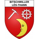 Pegatinas escudo de armas de Bitschwiller-lès-Thann adhesivo de la etiqueta engomada