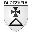 Blotzheim Sticker wappen, gelsenkirchen, augsburg, klebender aufkleber