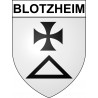 Pegatinas escudo de armas de Blotzheim adhesivo de la etiqueta engomada