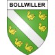 Pegatinas escudo de armas de Bollwiller adhesivo de la etiqueta engomada