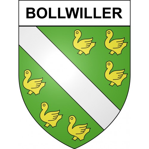 Bollwiller 68 ville sticker blason écusson autocollant adhésif