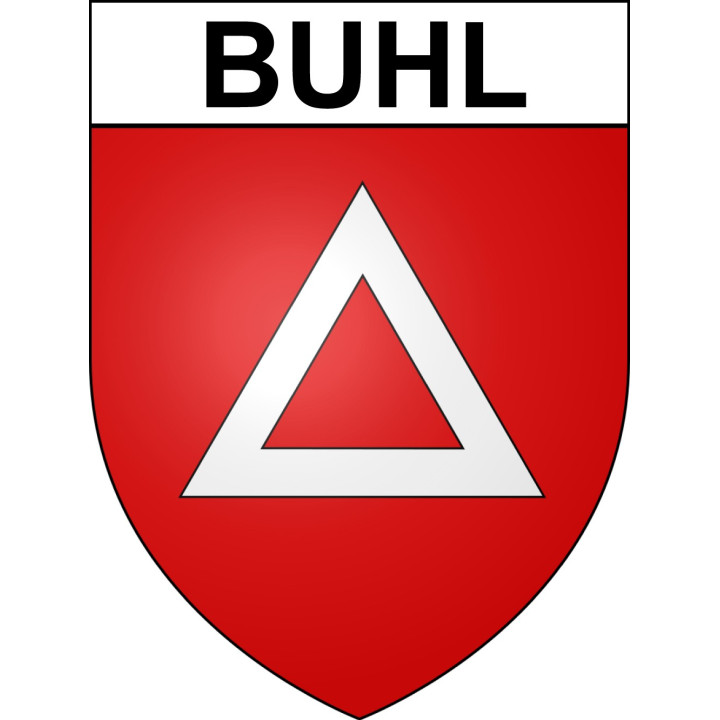 Pegatinas escudo de armas de Buhl adhesivo de la etiqueta engomada