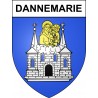 Dannemarie 68 ville sticker blason écusson autocollant adhésif