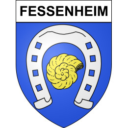 Fessenheim Sticker wappen, gelsenkirchen, augsburg, klebender aufkleber