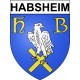 Pegatinas escudo de armas de Habsheim adhesivo de la etiqueta engomada