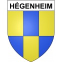 Hégenheim 68 ville sticker blason écusson autocollant adhésif