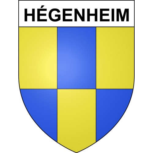 Stickers coat of arms Hégenheim adhesive sticker