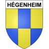 Hégenheim 68 ville sticker blason écusson autocollant adhésif