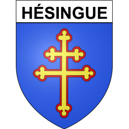 Hésingue Sticker wappen, gelsenkirchen, augsburg, klebender aufkleber