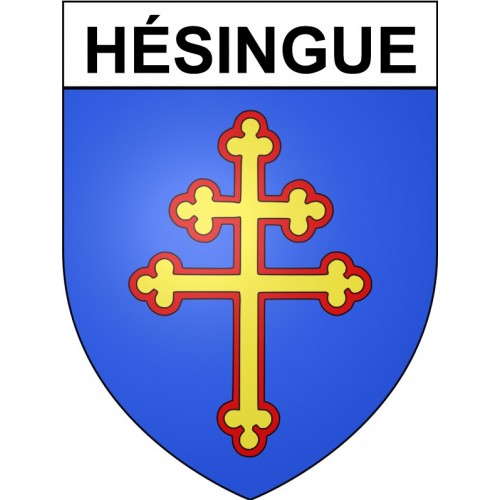 Hésingue 68 ville sticker blason écusson autocollant adhésif