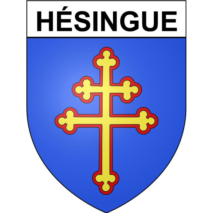 Hésingue 68 ville sticker blason écusson autocollant adhésif