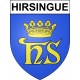 Hirsingue 68 ville sticker blason écusson autocollant adhésif