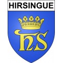 Pegatinas escudo de armas de Hirsingue adhesivo de la etiqueta engomada