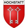 Pegatinas escudo de armas de Hochstatt adhesivo de la etiqueta engomada