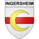 Ingersheim 68 ville sticker blason écusson autocollant adhésif