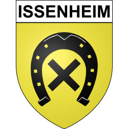 Issenheim Sticker wappen, gelsenkirchen, augsburg, klebender aufkleber