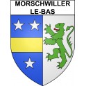 Morschwiller-le-Bas 68 ville sticker blason écusson autocollant adhésif