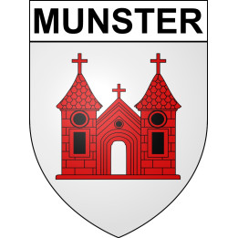 Munster 68 ville sticker blason écusson autocollant adhésif