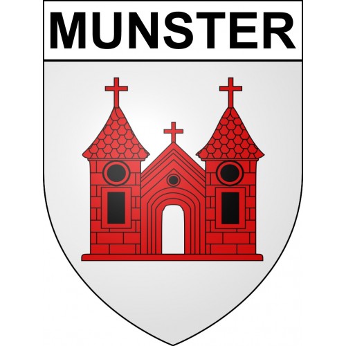 Munster 68 ville sticker blason écusson autocollant adhésif