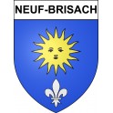 Neuf-Brisach 68 ville sticker blason écusson autocollant adhésif