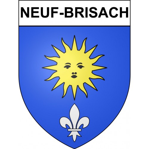 Stickers coat of arms Neuf-Brisach adhesive sticker