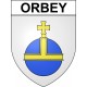 Orbey 68 ville sticker blason écusson autocollant adhésif