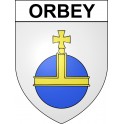 Orbey Sticker wappen, gelsenkirchen, augsburg, klebender aufkleber