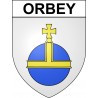 Orbey 68 ville sticker blason écusson autocollant adhésif
