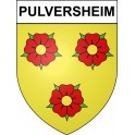 Pulversheim 68 ville sticker blason écusson autocollant adhésif
