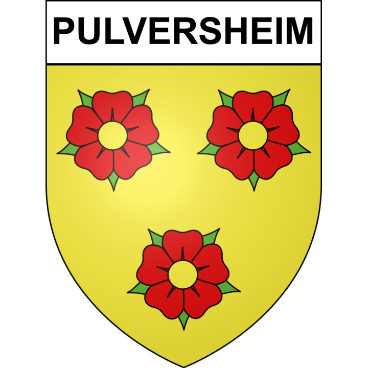 Stickers coat of arms Pulversheim adhesive sticker