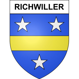 Richwiller 68 ville sticker blason écusson autocollant adhésif