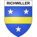 Richwiller Sticker wappen, gelsenkirchen, augsburg, klebender aufkleber