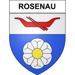 Pegatinas escudo de armas de Rosenau adhesivo de la etiqueta engomada