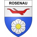 Rosenau 68 ville sticker blason écusson autocollant adhésif