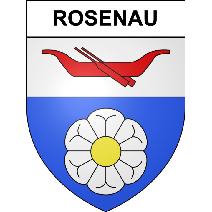 Pegatinas escudo de armas de Rosenau adhesivo de la etiqueta engomada