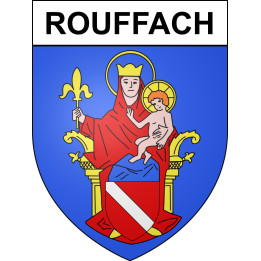 Pegatinas escudo de armas de Rouffach adhesivo de la etiqueta engomada