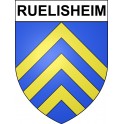 Ruelisheim 68 ville sticker blason écusson autocollant adhésif