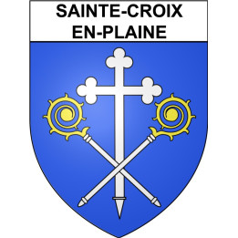 Sainte-Croix-en-Plaine Sticker wappen, gelsenkirchen, augsburg, klebender aufkleber